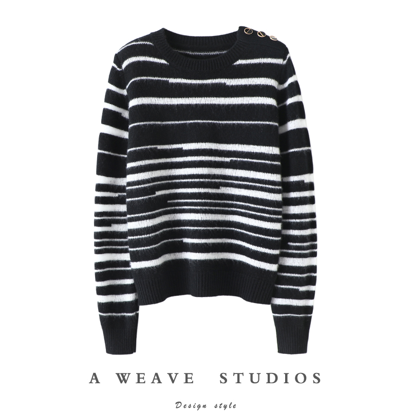 启超官方高端100%纯山羊绒衫