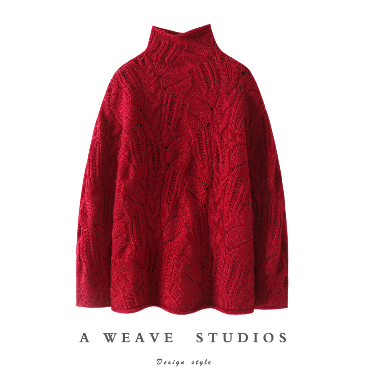 穿出真实即美！粗棒针加厚100%纯山羊绒衫女半高领纯羊绒毛衣秋冬,女装/女士精品,羊绒衫,淘宝优惠券,粉丝福利购,淘宝优惠卷