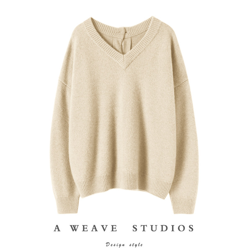 随心所欲！！大克重加厚前后两穿羊绒衫女100纯羊绒毛衣宽松秋冬,女装/女士精品,羊绒衫,淘宝优惠券,粉丝福利购,淘宝优惠卷