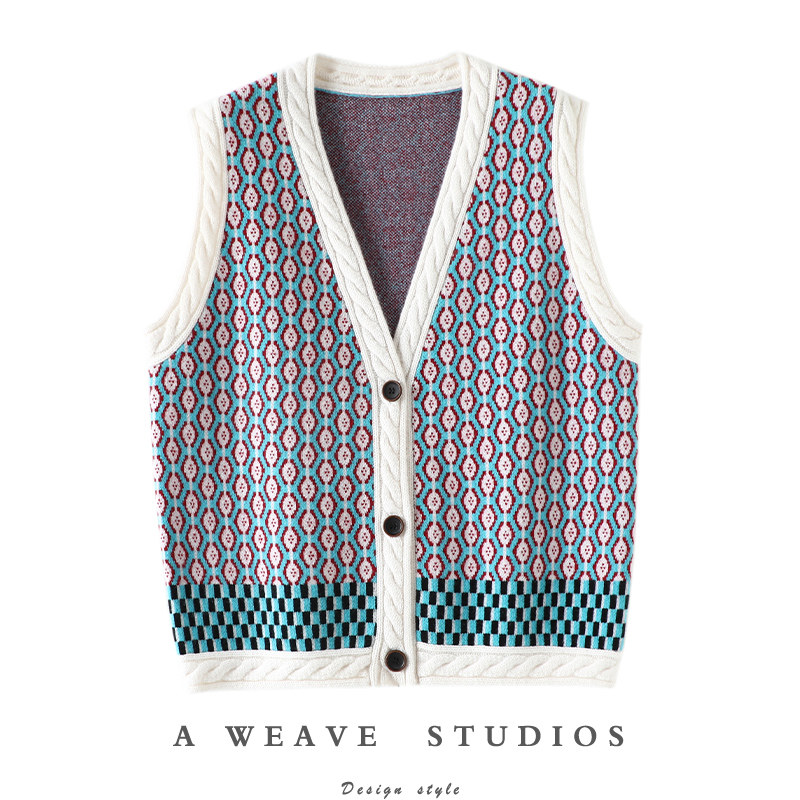 这件太好穿了~复古时髦山羊绒马甲开衫女纯羊绒坎肩背心毛衣加厚,女装/女士精品,羊绒衫,淘宝优惠券,粉丝福利购,淘宝优惠卷