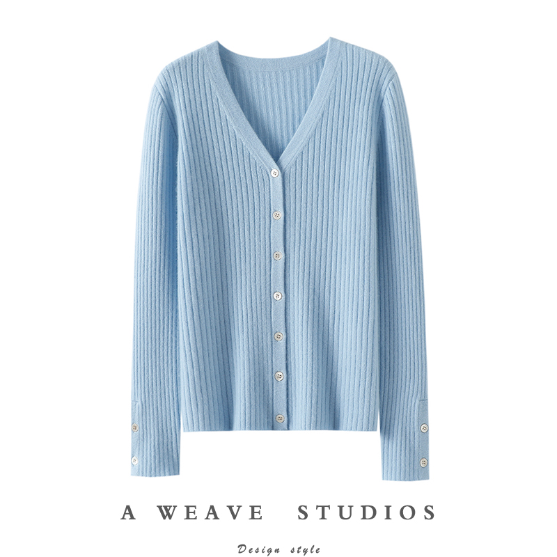 启超官方高端100%纯山羊绒衫