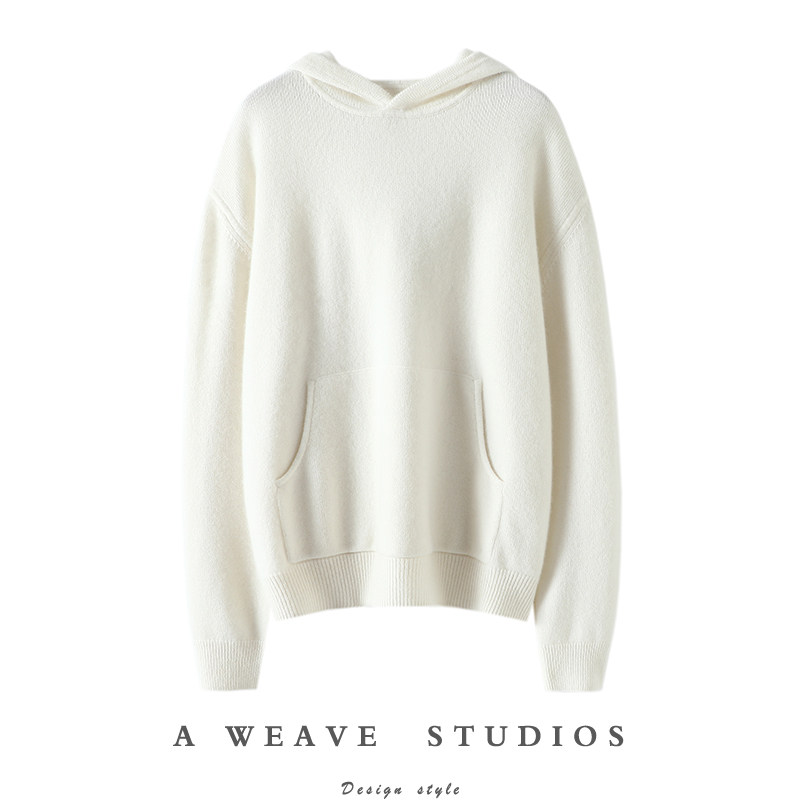 实穿动心不已！加厚连帽衫女纯毛衣衫宽松帽衫,女装/女士精品,羊绒衫,淘宝优惠券,粉丝福利购,淘宝优惠卷