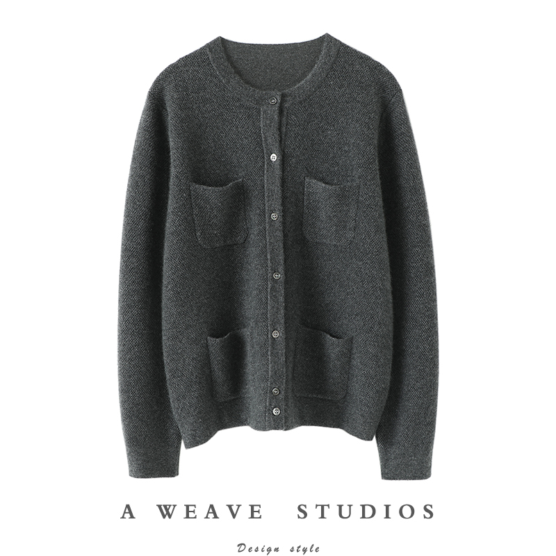 启超官方高端100%纯山羊绒衫