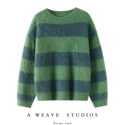 启超官方高端拉毛100%纯山羊绒衫