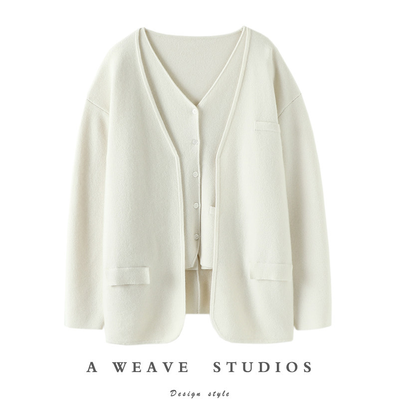 越穿越爱！加厚四平针！山开衫女纯毛衣秋冬套装,女装/女士精品,羊绒衫,淘宝优惠券,粉丝福利购,淘宝优惠卷