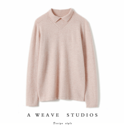 启超官方高端100%纯山羊绒衫