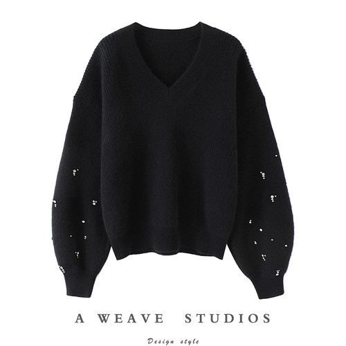 启超高端100%纯山羊绒衫