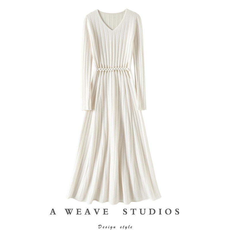 难以抗拒的时髦！编织镂空衫女V领纯毛衣伞裙长款,女装/女士精品,羊绒衫,淘宝优惠券,粉丝福利购,淘宝优惠卷