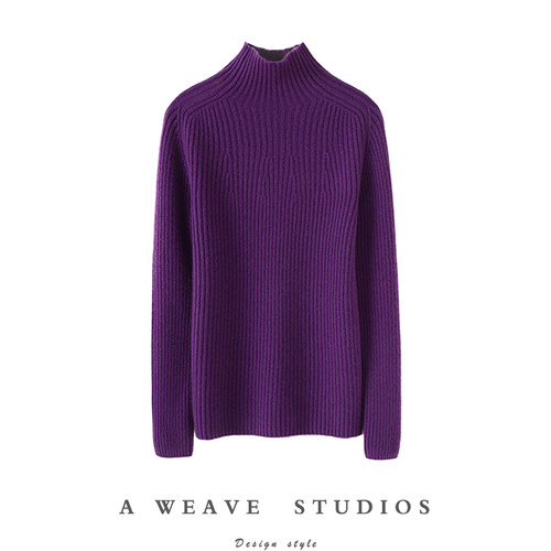 启超高端100%纯山羊绒衫