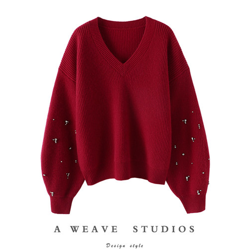 启超高端100%纯山羊绒衫