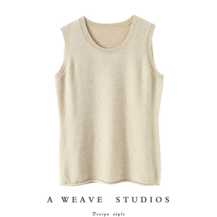 太好穿搭了 圆领100%纯山羊绒背心吊带女羊绒毛衣针织马甲坎肩