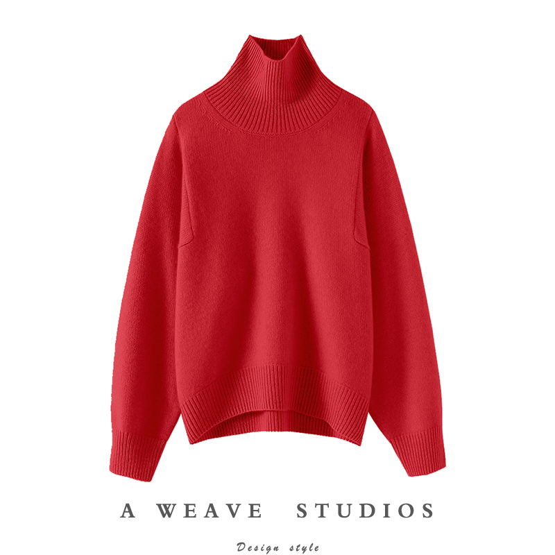 启超官方高端100%纯山羊绒衫