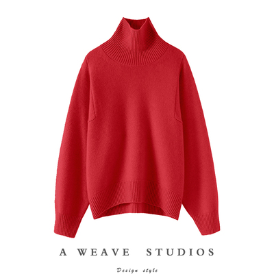 启超官方高端100%纯山羊绒衫