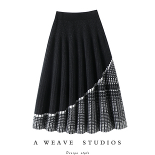 启超沃德天620克重 羊绒裙子半身裙秋冬加厚100%纯山羊绒百褶裙