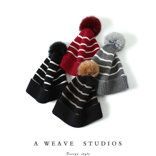 启超高端100%纯山羊绒帽子