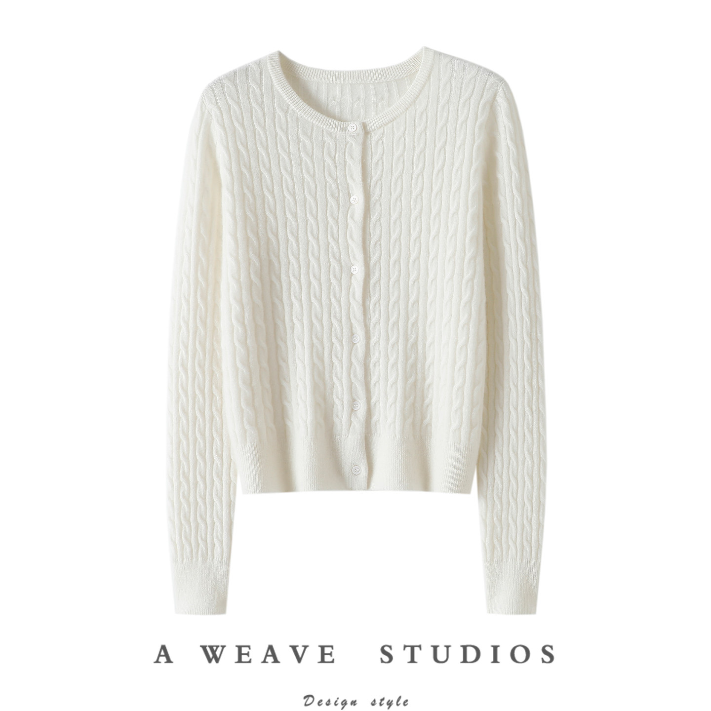 越穿越爱哇！圆领绞花100%纯山羊绒开衫女纯羊绒毛衣针织外套秋冬,女装/女士精品,羊绒衫,淘宝优惠券,粉丝福利购,淘宝优惠卷