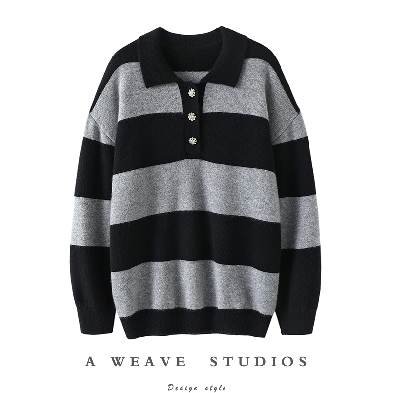 启超高端100%纯山羊绒衫