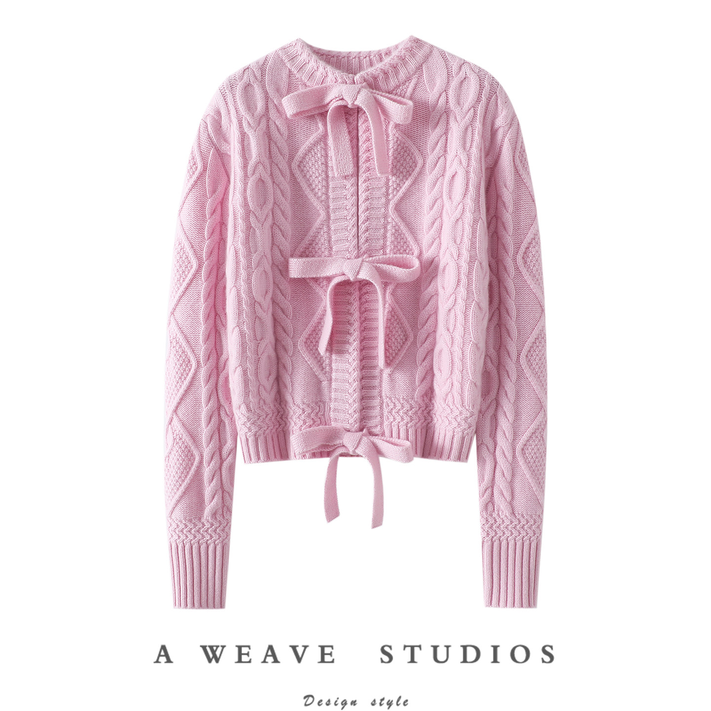 神秘撩人！微甜~系带加厚100%纯山羊绒开衫女纯羊绒毛衣短款外套,女装/女士精品,羊绒衫,淘宝优惠券,粉丝福利购,淘宝优惠卷