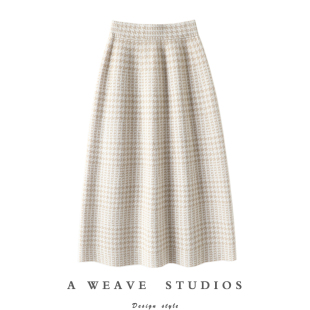 加厚纯山羊绒半身裙女中长款 羊绒裙子伞裙 娴静之美 意大利惊艳