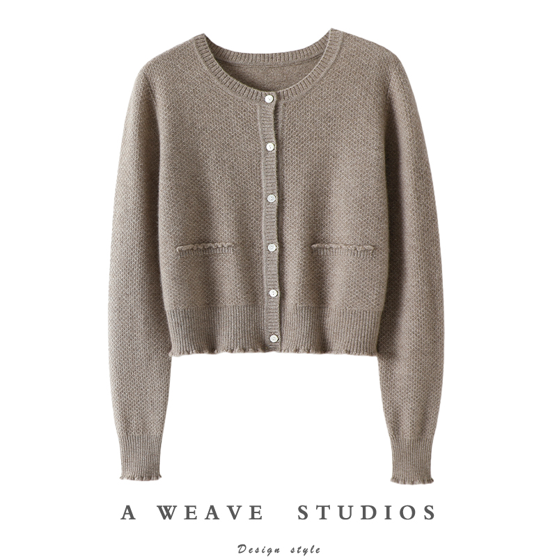 启超官方高端100%纯山羊绒衫