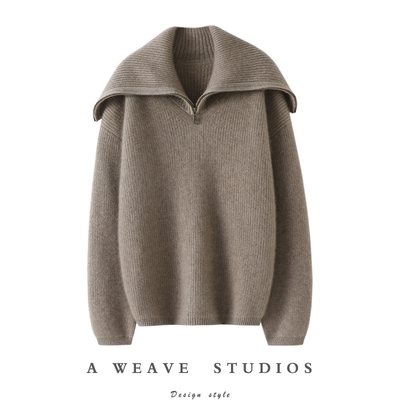 启超官方高端100%纯山羊绒衫