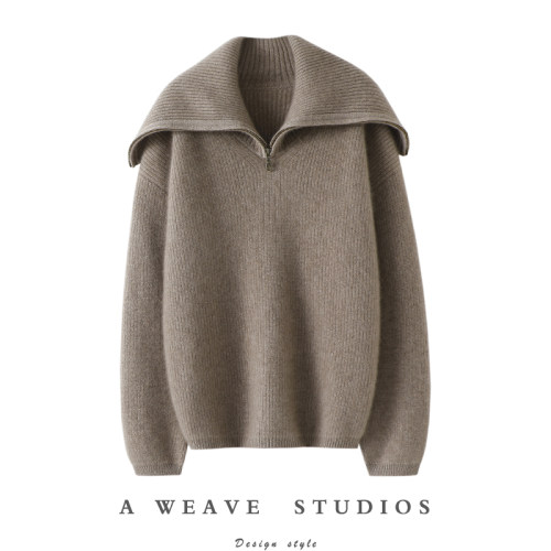 启超官方高端100%纯山羊绒衫