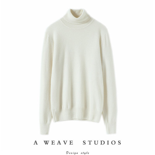 启超高端100%纯山羊绒衫