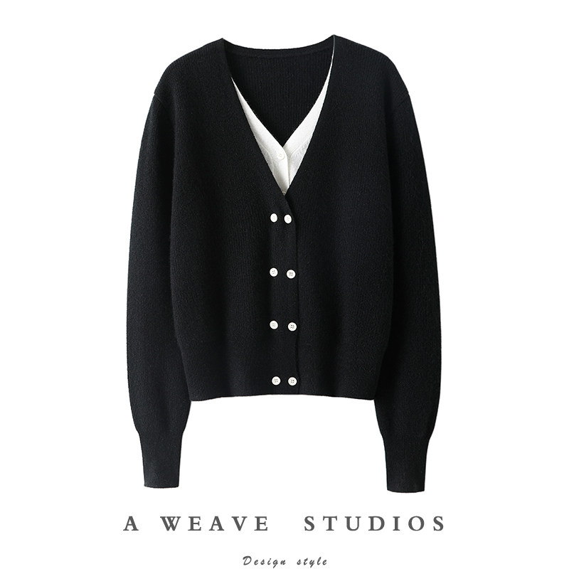 喜欢的直跺脚！双V领纯山开衫女纯毛衣开衫秋冬,女装/女士精品,羊绒衫,淘宝优惠券,粉丝福利购,淘宝优惠卷