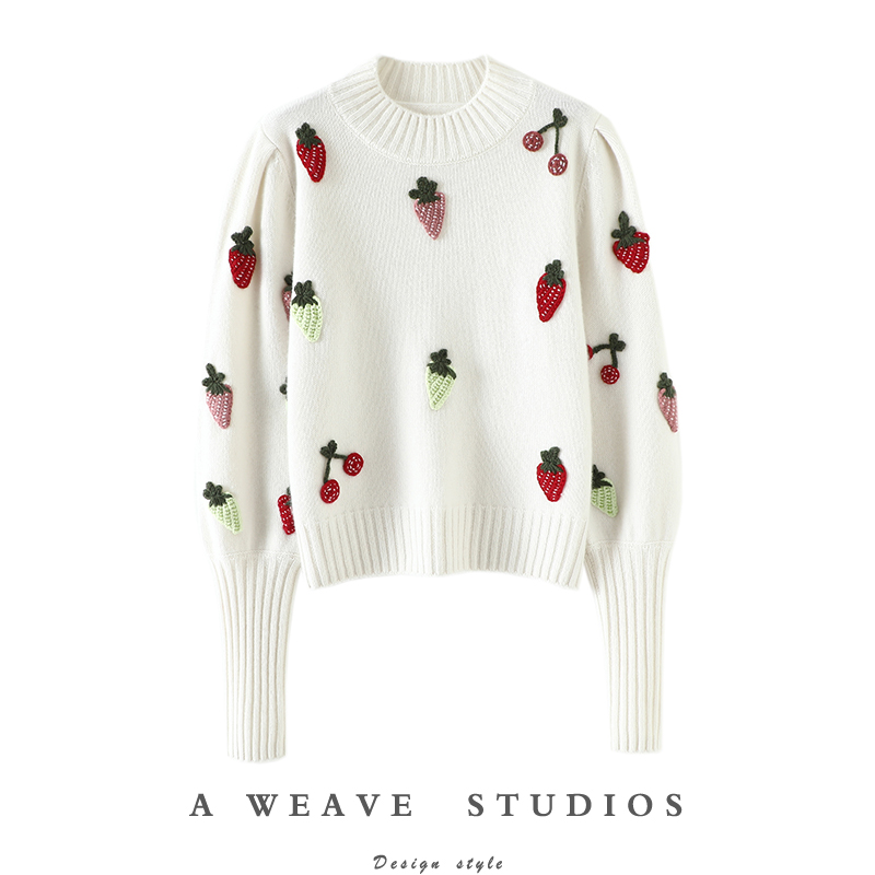 启超高端100%纯山羊绒衫