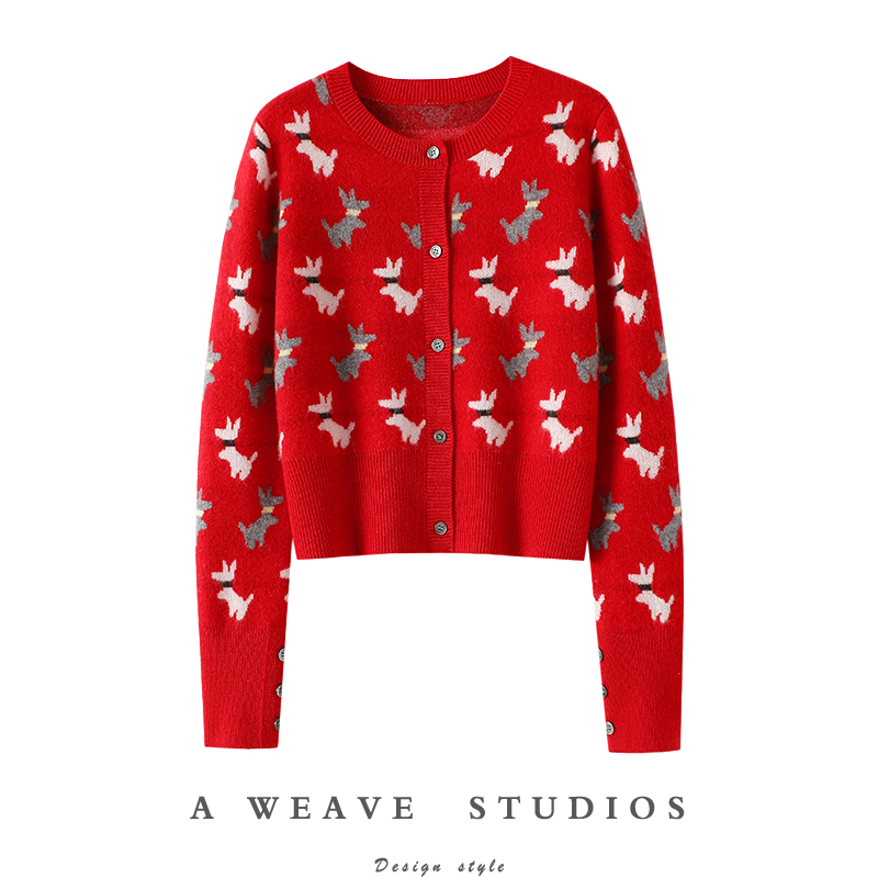 启超官方高端100%纯山羊绒衫