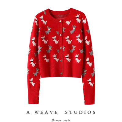 启超官方高端100%纯山羊绒衫