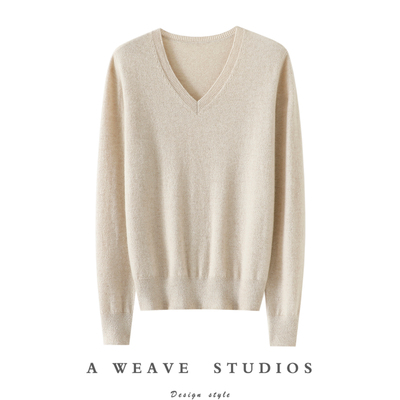 启超官方高端100%纯山羊绒衫