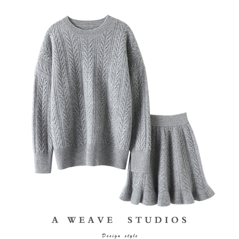 启超高端100%纯山羊绒衫