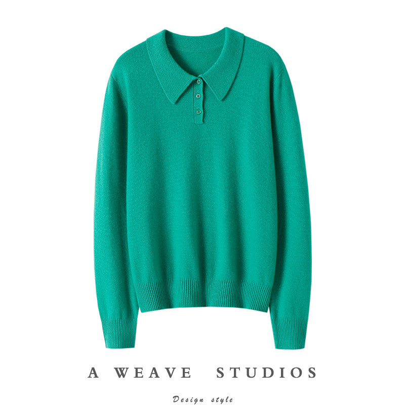 简约气质型！POLO领纯山羊绒衫女纯羊绒毛衣针织打底衫秋冬宽松,女装/女士精品,羊绒衫,淘宝优惠券,粉丝福利购,淘宝优惠卷