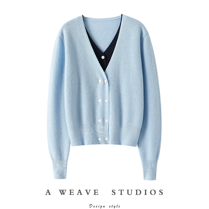 启超官方高端100%纯山羊绒衫