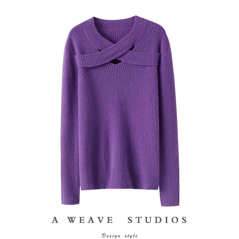 启超官方高端100%纯山羊绒衫