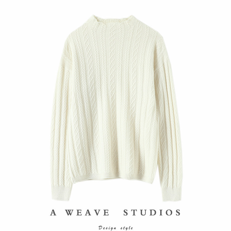 优雅撩人贵气！半高领100%纯山羊绒衫女纯羊绒毛衣针织打底衫秋冬,女装/女士精品,羊绒衫,淘宝优惠券,粉丝福利购,淘宝优惠卷