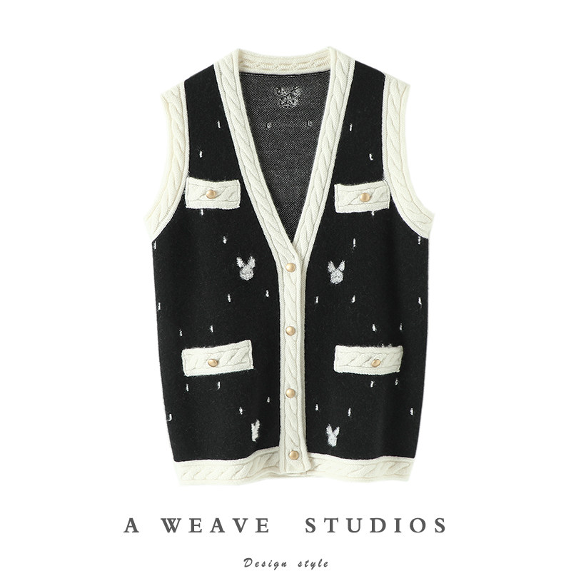 气质豆蔻芳华~V领羊绒背心女纯羊绒开衫毛衣针织坎肩马甲外套加厚,女装/女士精品,羊绒衫,淘宝优惠券,粉丝福利购,淘宝优惠卷