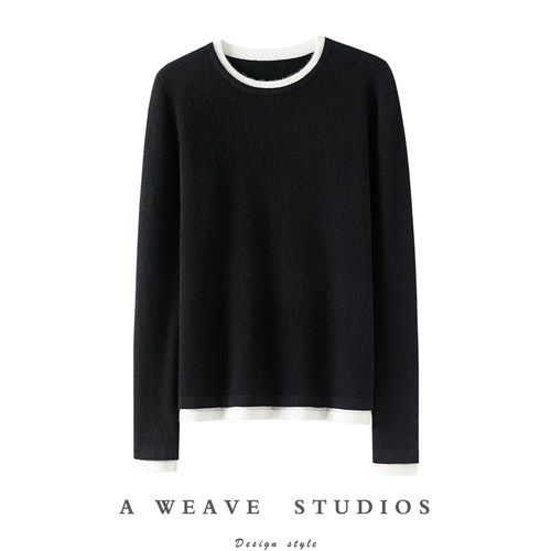 启超官方高端100%纯山羊绒衫