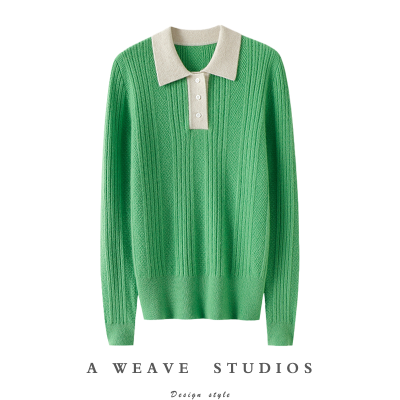 启超官方高端100%纯山羊绒衫