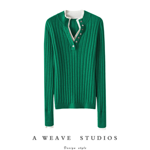 上身大牌感！高端山羊绒衫100纯羊绒女毛衣针织打底衫套头秋冬季