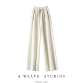 子女外穿直筒休闲针织裤 宝藏裤 轻松随意卷边羊绒裤 日常好搭 型