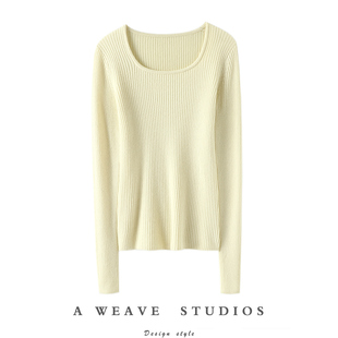 我沦陷了 纯羊绒毛衣打底衫 随便搭配 女圆领修身 多色羊绒衫 这版