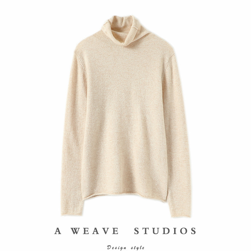 启超高端100%纯山羊绒衫