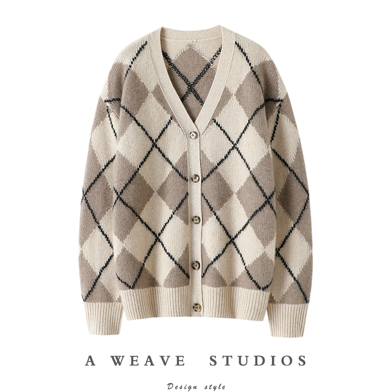 启超高端100%纯山羊绒衫