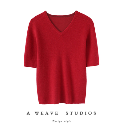 启超官方高端100%纯山羊绒衫