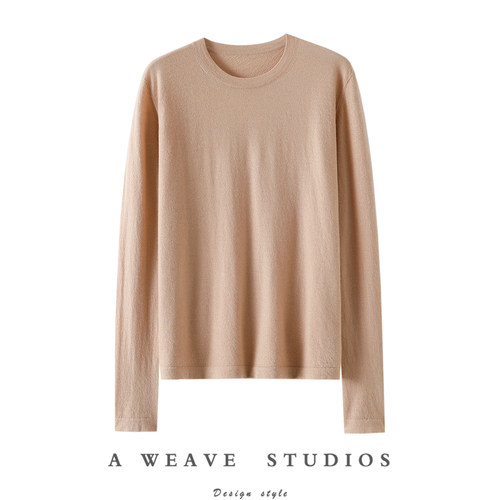 启超官方高端100%纯山羊绒衫