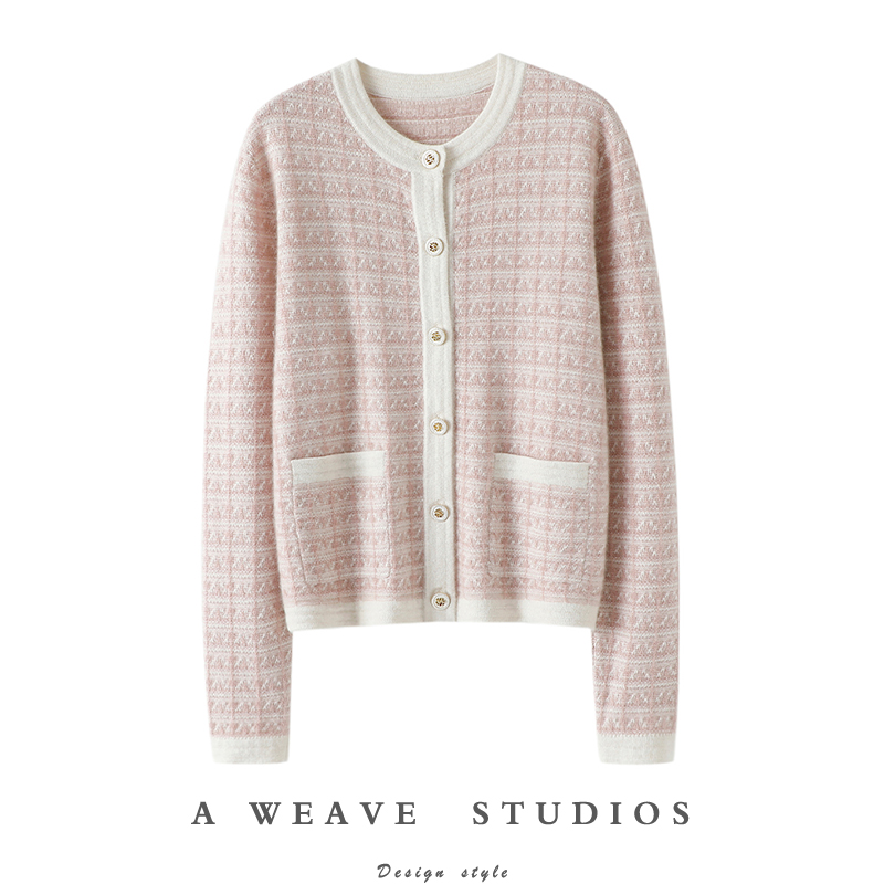 启超官方高端100%纯山羊绒衫