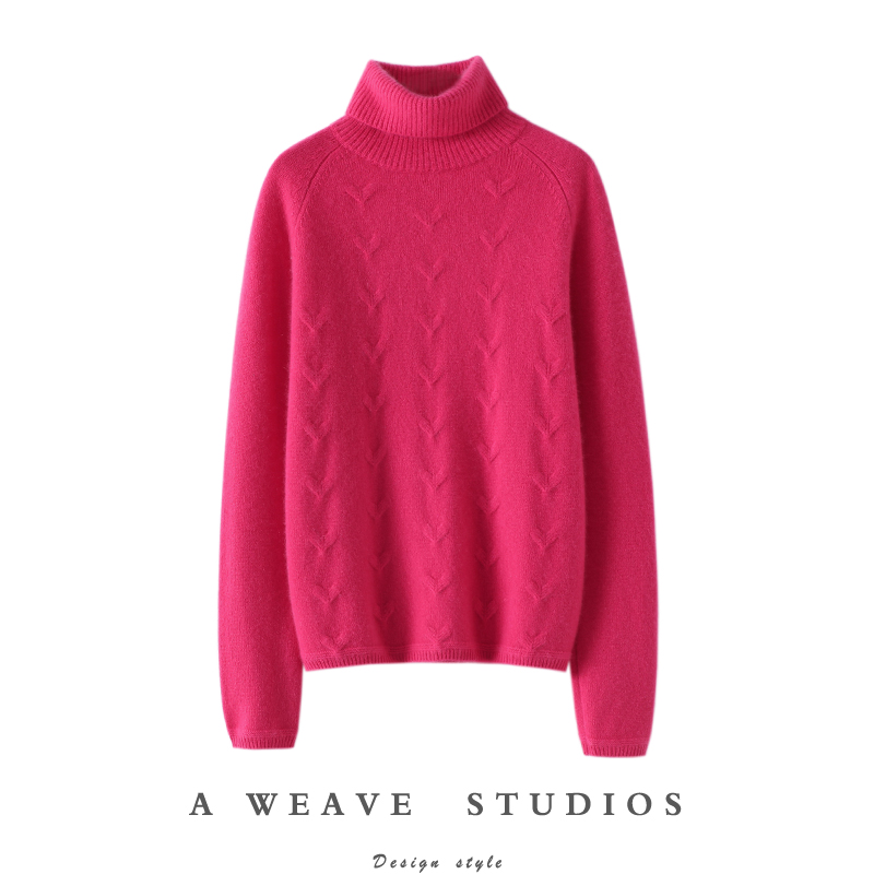 启超高端100%纯山羊绒衫