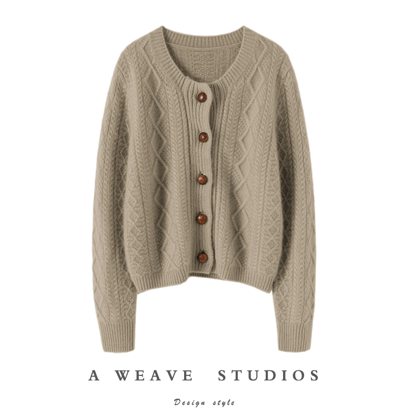 启超高端100%纯山羊绒衫